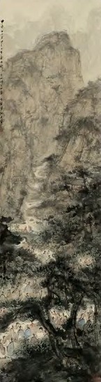 傅抱石 兰亭雅集图 轴