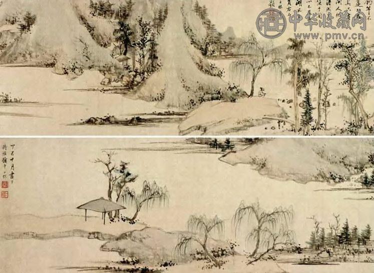 清 查士标溪垂钓 卷