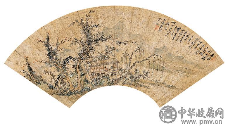 翁小海 癸未(1823年)作 山水 镜心 设色纸本