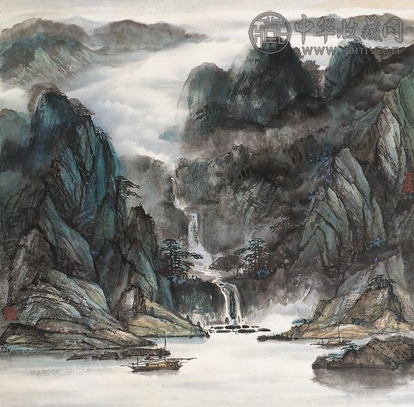 郜宗远 2004年作 山水 立轴 设色纸本