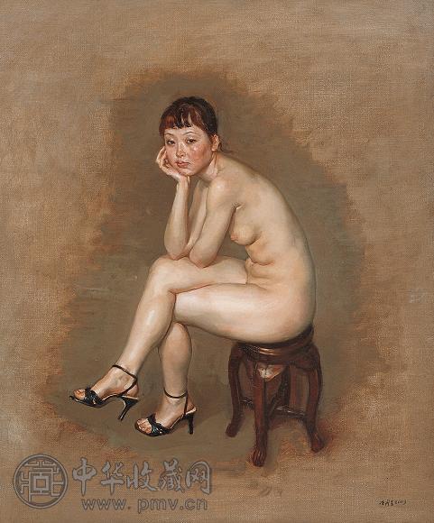 陈丹青 2003年作 人体 布面油画