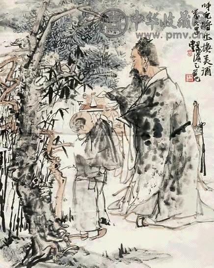 尉晓榕 杜甫诗意 镜心 设色纸本