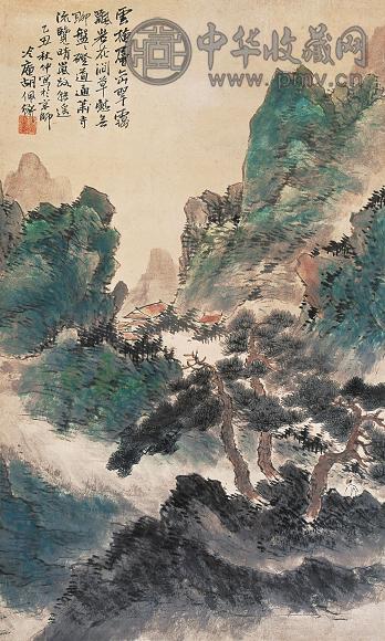 胡佩衡 丁丑(1937年)作 山水 镜心 设色纸本