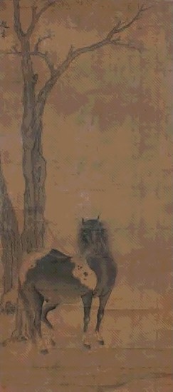 赵雍 马 立轴 绢本