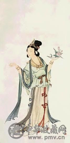 近现代 冯忠莲 莲花仙子 轴