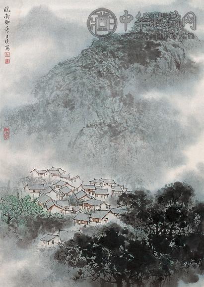 孙日晓 皖南即景 镜心 设色纸本