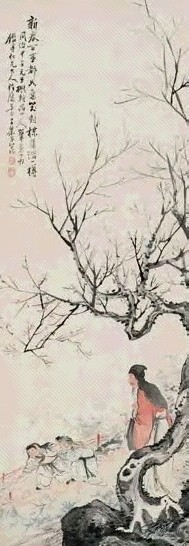 包栋 1864年作 百事如意 立轴 设色纸本