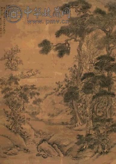 RXH1078 近現代書畫家 作品【林栄生 水墨画】中国骨董 憎い 立軸 肉筆 賞物