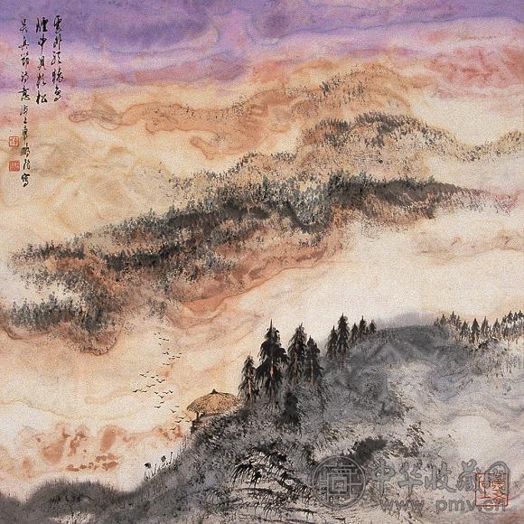 车鹏飞 山旅图 镜心