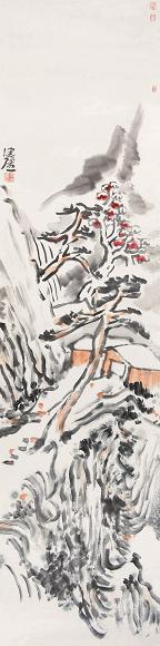 李健强 山水 镜心 设色纸本