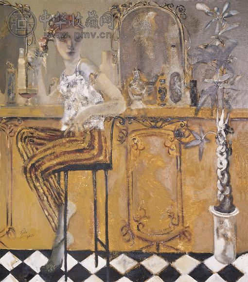 夏俊娜 2000年 舞台春秋 布面 油画