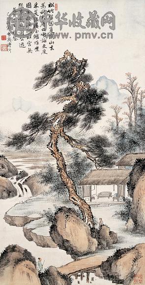 溥伒 1939年作 山水 立轴 设色纸本