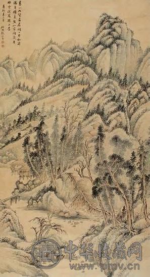 张培敦 松涛水云图 轴
