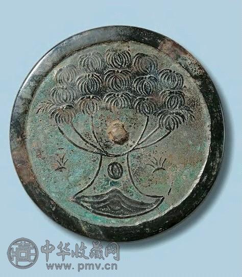 五代 十国宝树纹镜