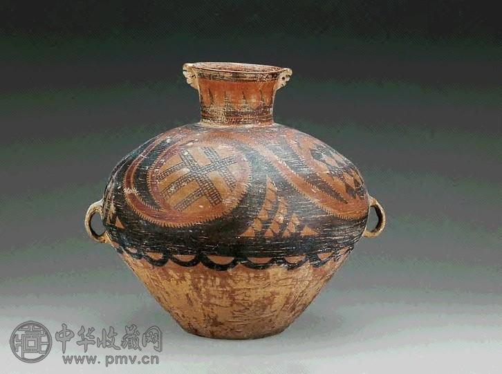 新石器 几何纹彩陶大罐