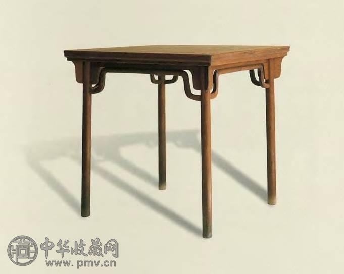 明 黄花梨一腿三牙罗锅枨方桌 明 黄花梨一腿三牙罗锅枨方桌
