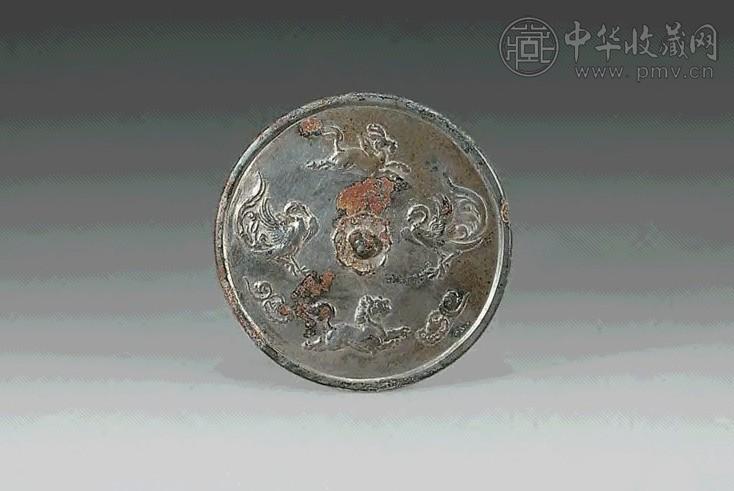 唐 双鸾麒麟天马铜镜