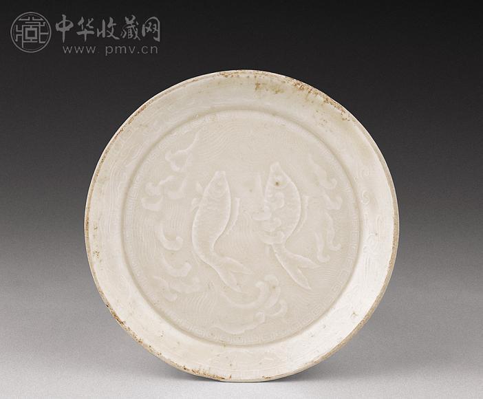 宋 定窑双鱼洗