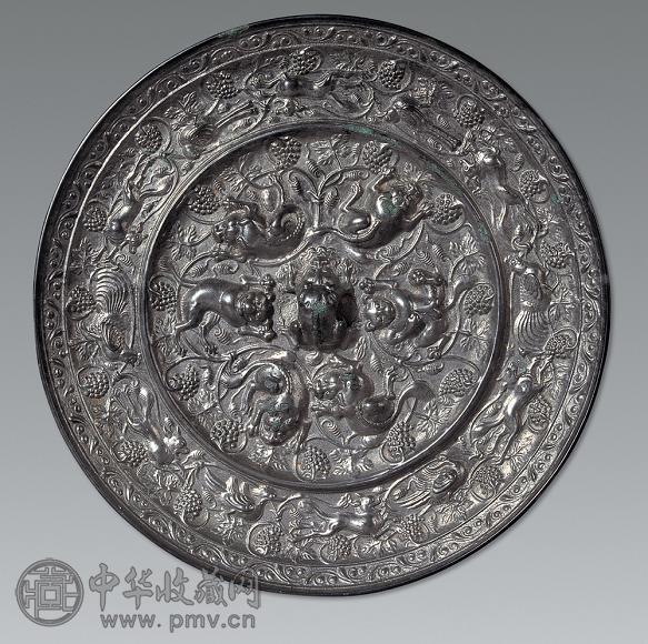 唐 海兽葡萄镜