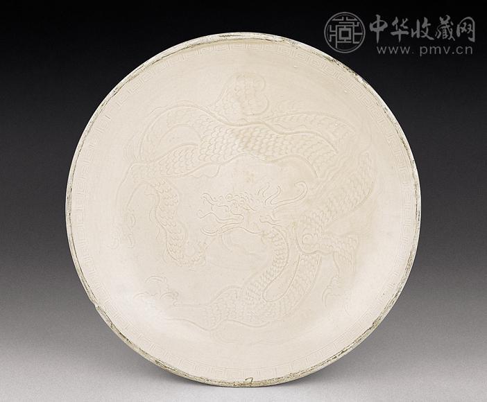 宋 定窑龙纹大盘