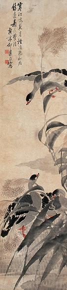 邵鼎臣 芦鼎 立轴