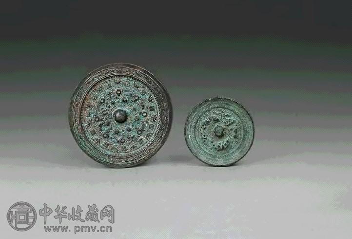 汉 铜龙、虎镜(2件)