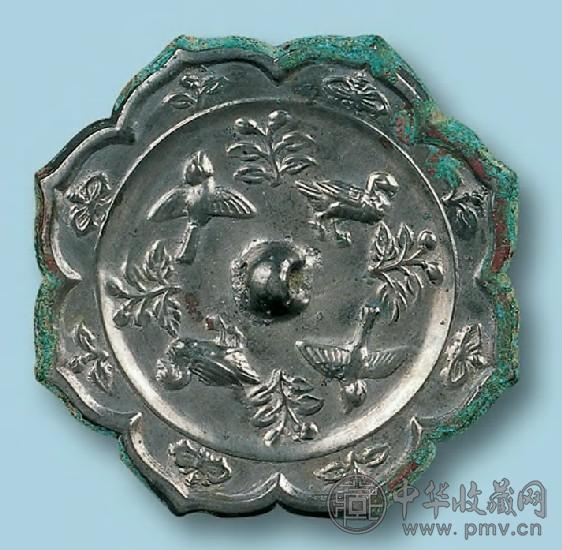 唐 花鸟菱花小镜