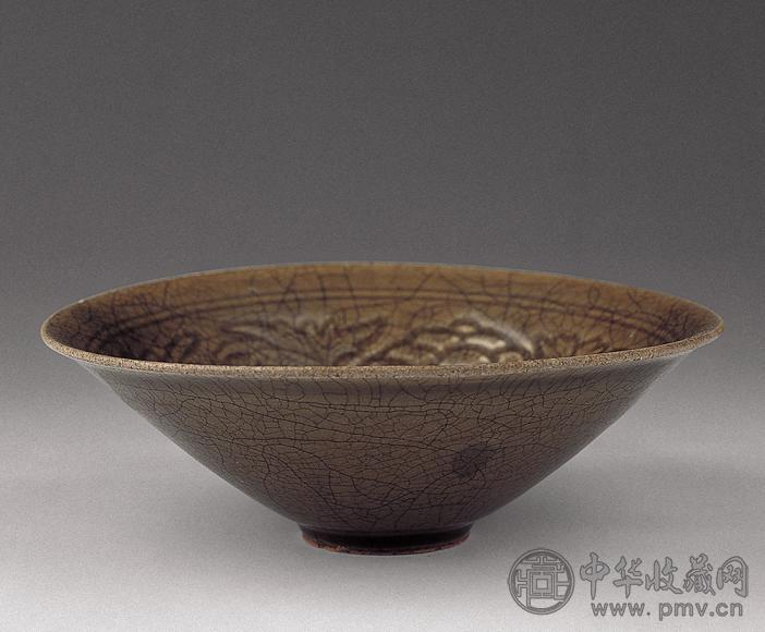 宋 临汝窑刻花碗