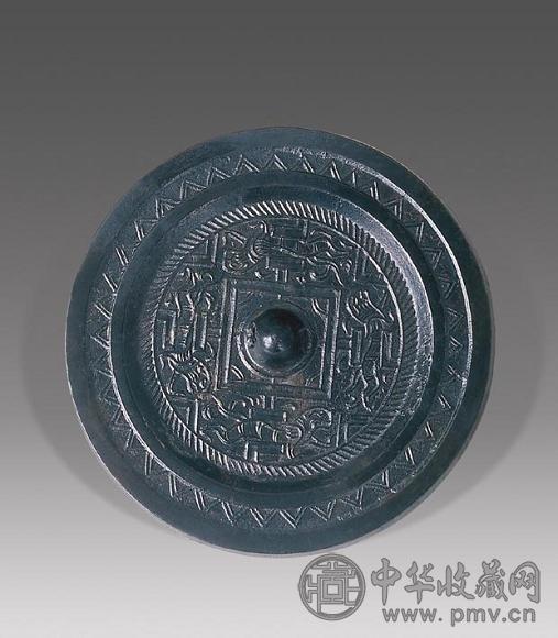 西汉 四虎规矩镜