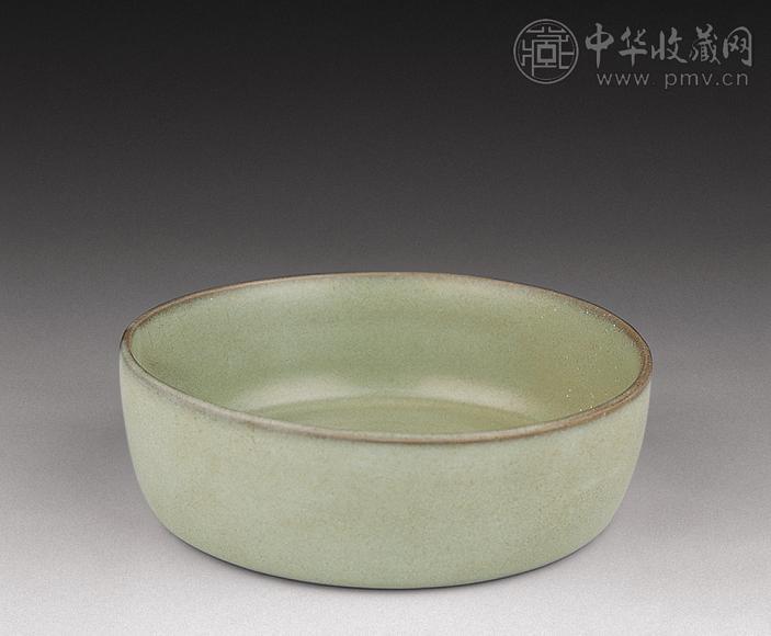 宋 青釉支烧圆洗