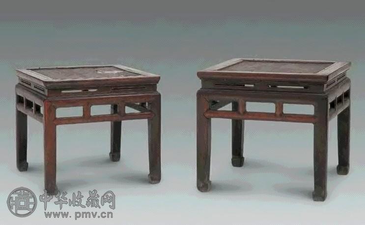 清 红木方凳(六件)