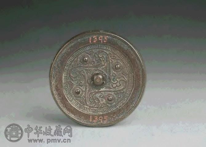 宋 四乳变形鸟纹镜