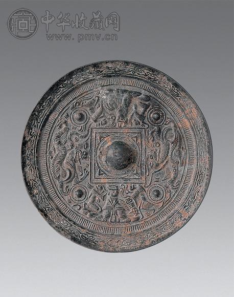 汉 西王母人兽纹铜镜