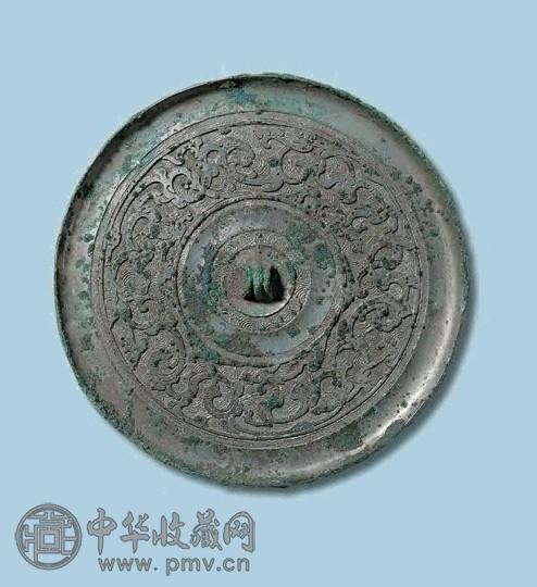 战国 夔龙纹镜