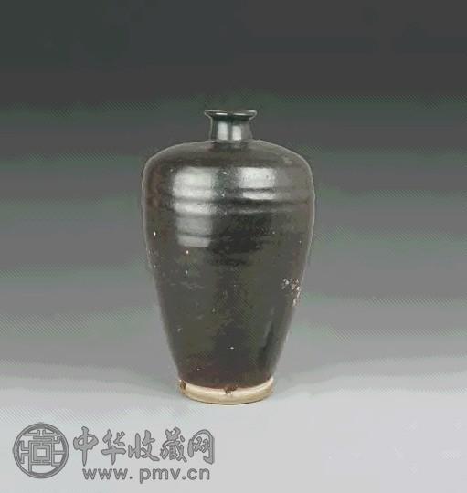 宋 黑釉油滴梅瓶