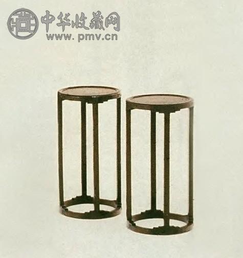 民国 红木圆茶几(1对)