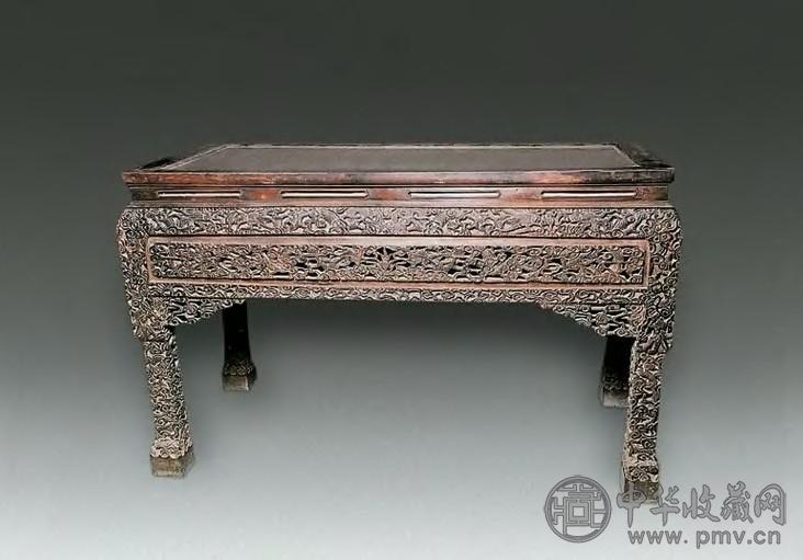 红木雕花大观赏条桌