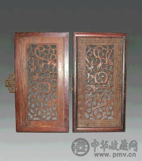 明 黄花梨围屏芯一对