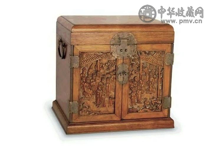 清式黄花梨人物官箱