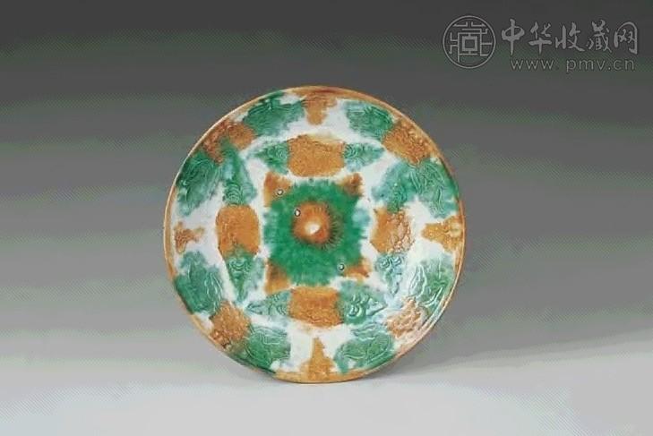 辽 三彩印花盘