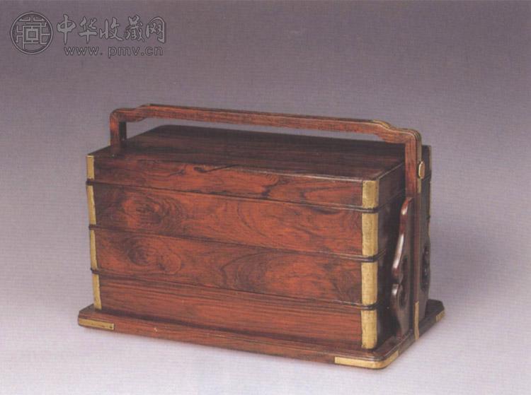 明 黄花梨四层提盒