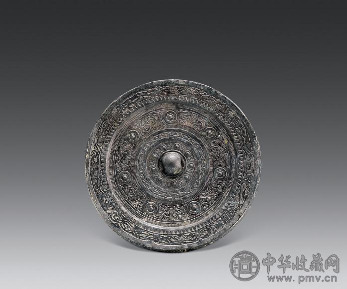 东汉 七乳画纹带神兽镜