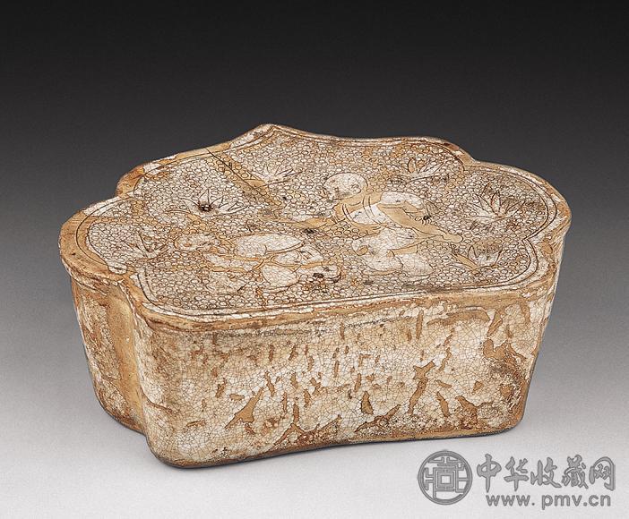 宋 磁州窑娃娃枕