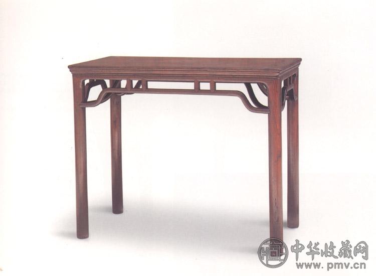 明 黄花梨无束腰加矮老半桌