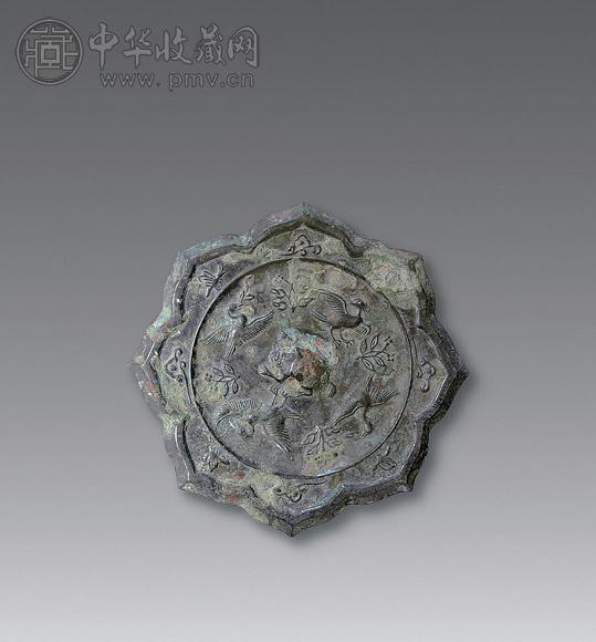 唐 葵花朱雀纹镜