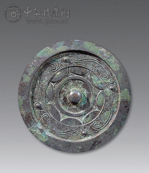 唐 内连弧纹铜镜