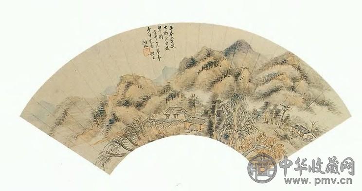 吴湖帆 山水 扇片