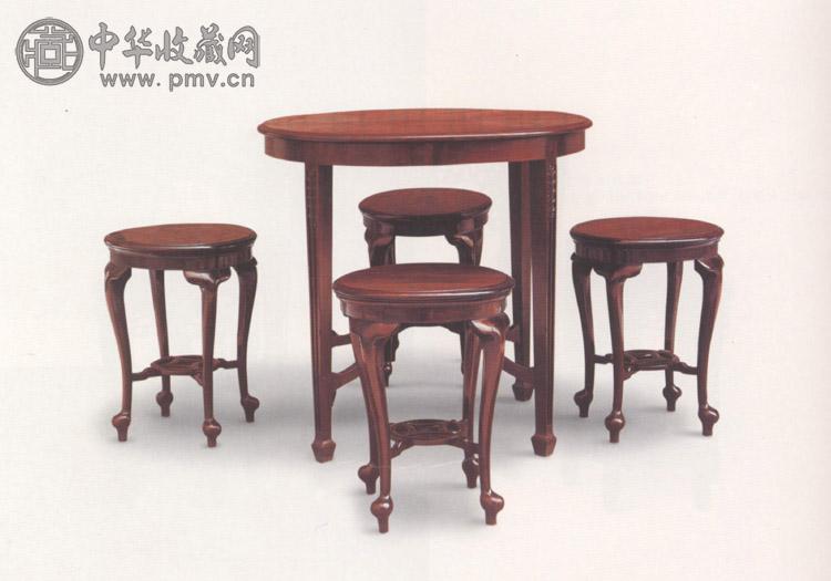 民国 红木圆桌凳(1套)