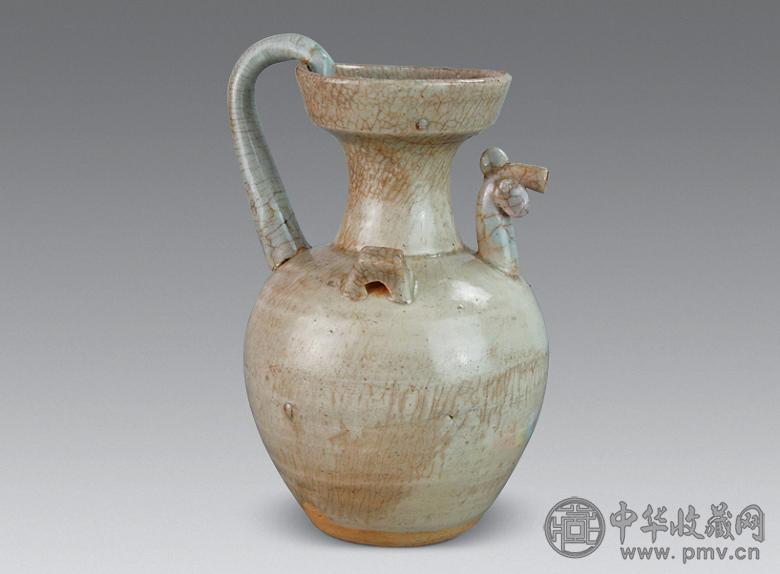 宋 青白釉鸡首壶