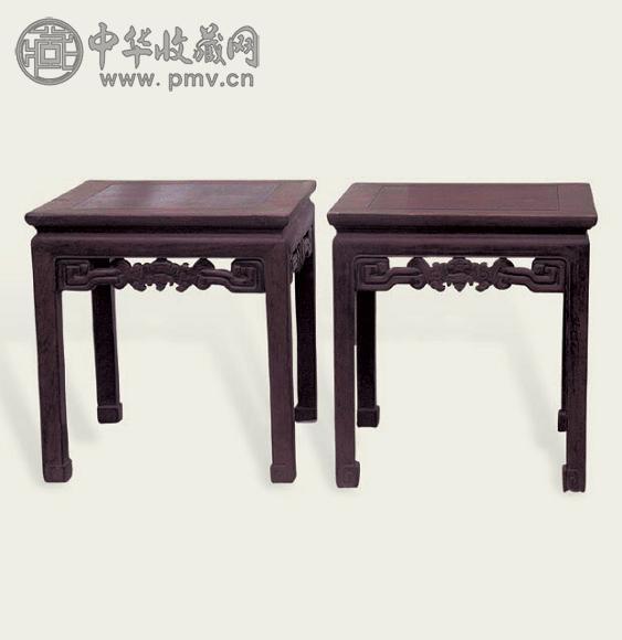 清 红木方凳(2件)